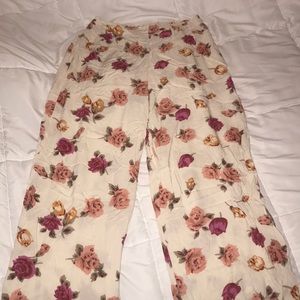 Floral dressy pants